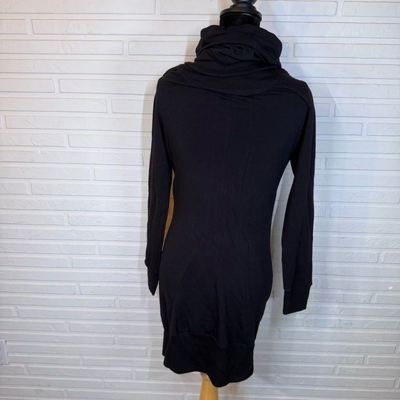 Poleci Black Goth Mock Turtleneck Sweater Dress, Women’s Size Small - Picture 8 of 13